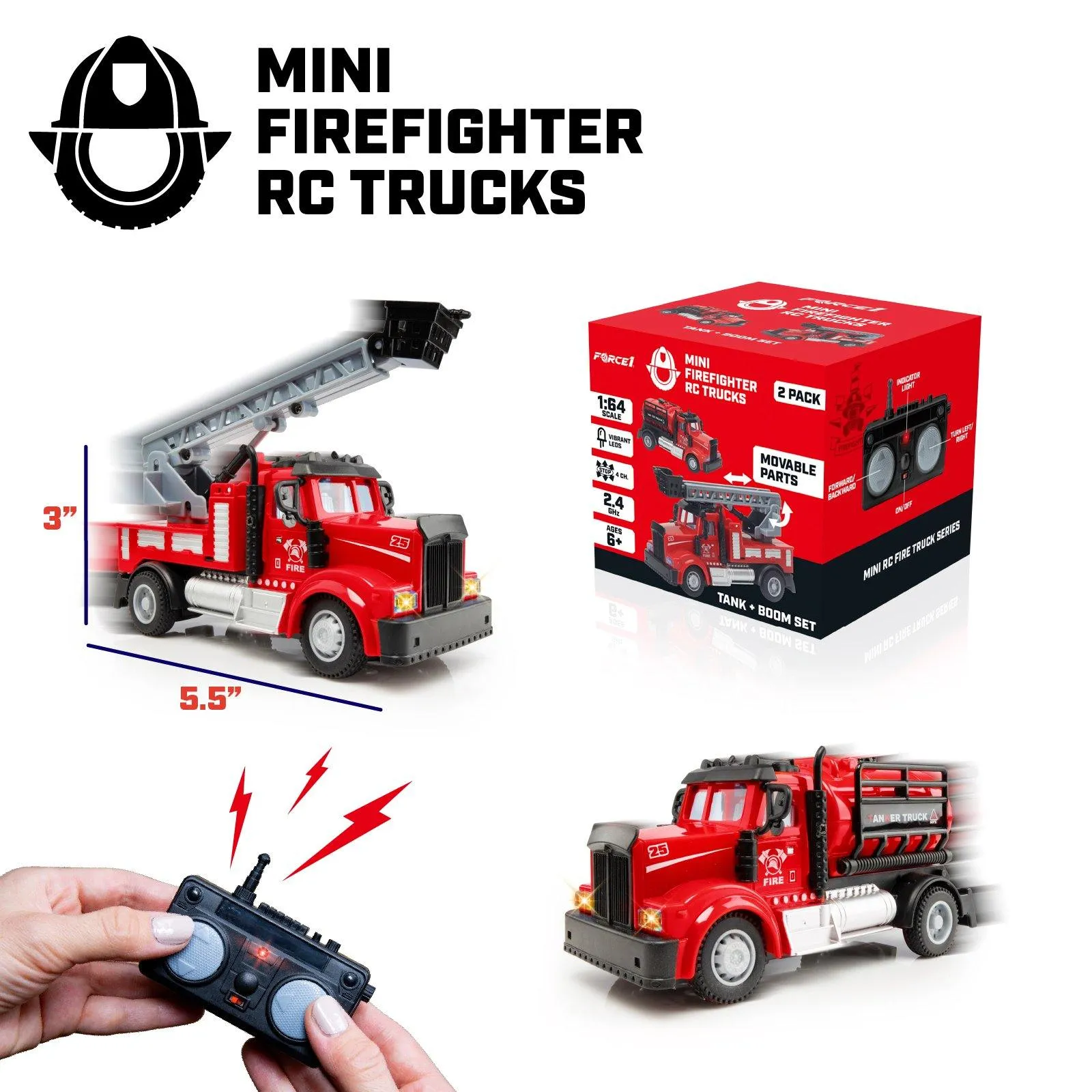 Mini Firefighter RC Trucks