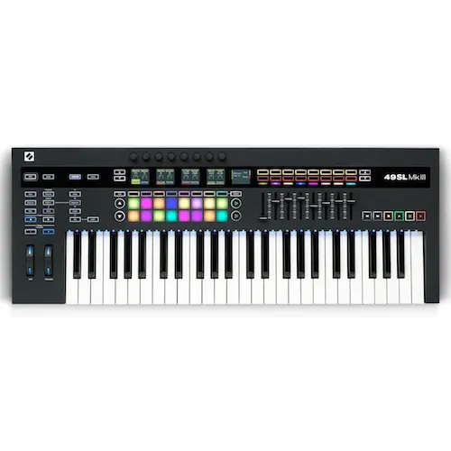 Novation 49SL-MK3 49-Key Keyboard Controller With Semi-Weighted Keys