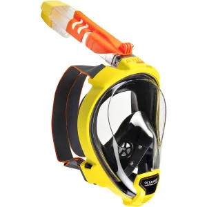 Open Box Ocean Reef ARIA QR  Full Face Snorkeling Mask-Yellow-Large/X-Large