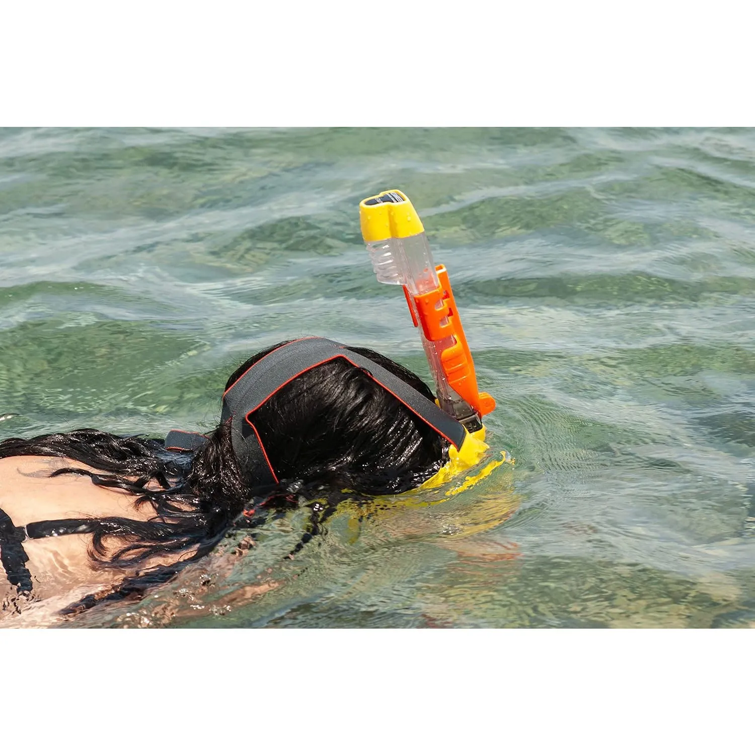Open Box Ocean Reef ARIA QR  Full Face Snorkeling Mask-Yellow-Large/X-Large