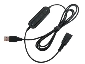 Plantronics QD 21M USB-A Cord with controls - HW15553 - FINAL SALE