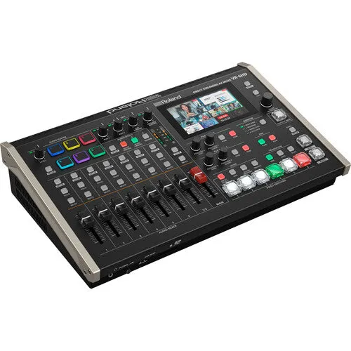 Roland VR-6HD HD AV Mixer – On-Stage MIX400 4 Channel 3 Pin Multi Network XLR Cable Breakout   Mixer Stand