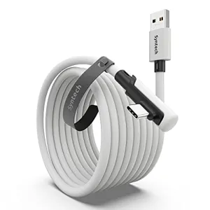 Syntech Link Cable 16 FT Compatible with Meta/Oculus Quest 3, Quest2/Pro/Pico4 Accessories and PC/Steam VR, High Speed PC Data Transfer, USB 3.0 to USB C Cable for VR Headset