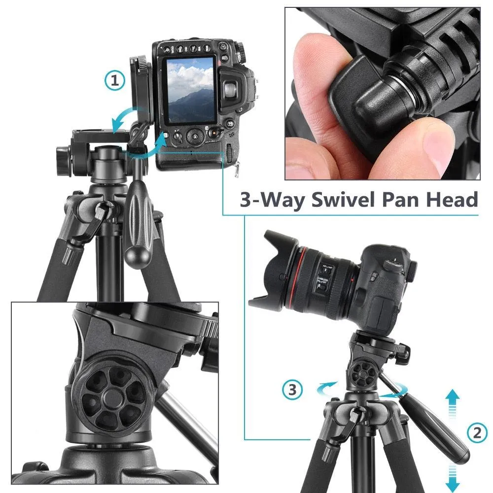 Tripod 47cm/18.5" to 142cm/56"