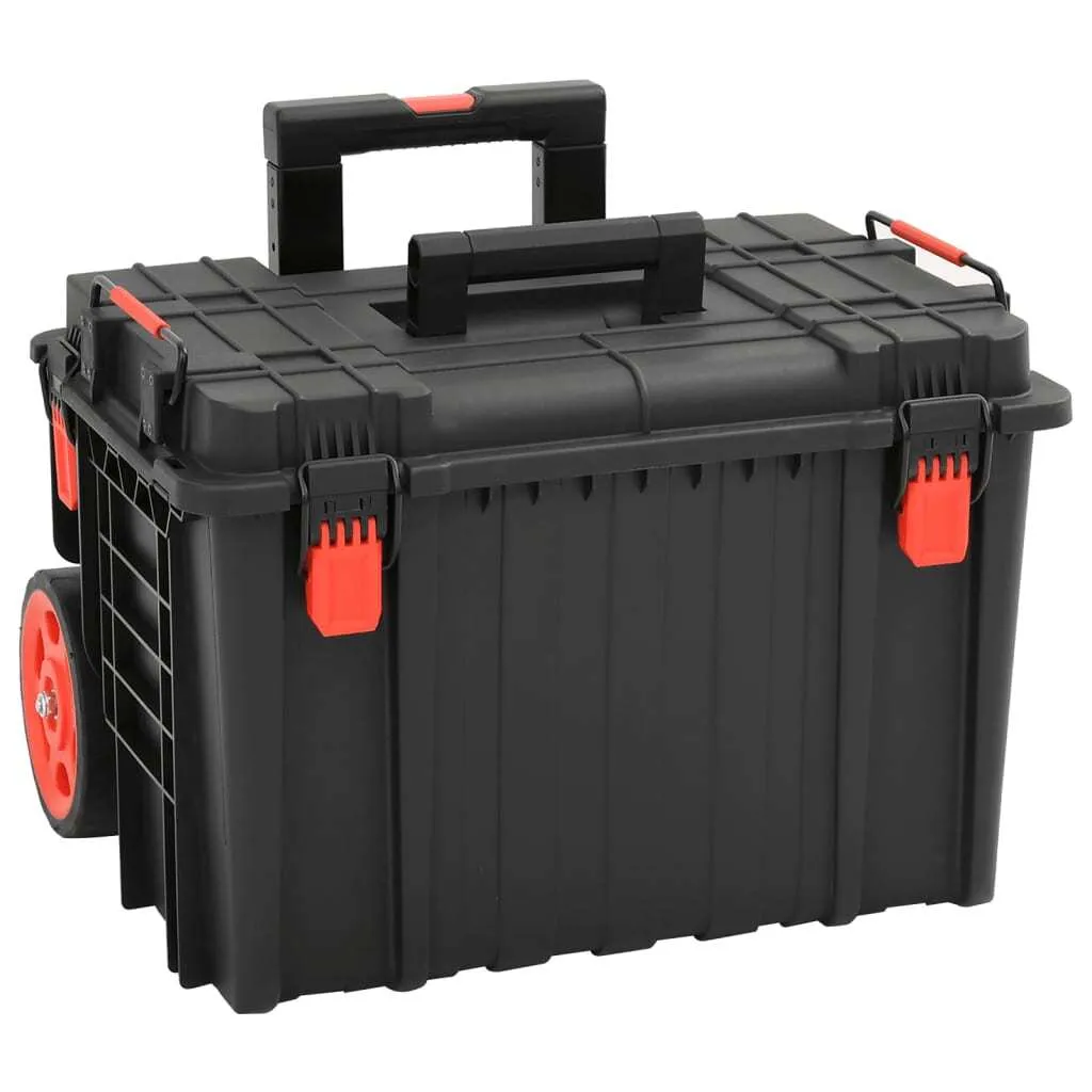 vidaXL Portable Flight Case Black 56.5x45.5x48 cm PP
