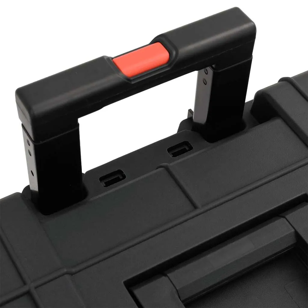 vidaXL Portable Flight Case Black 56.5x45.5x48 cm PP
