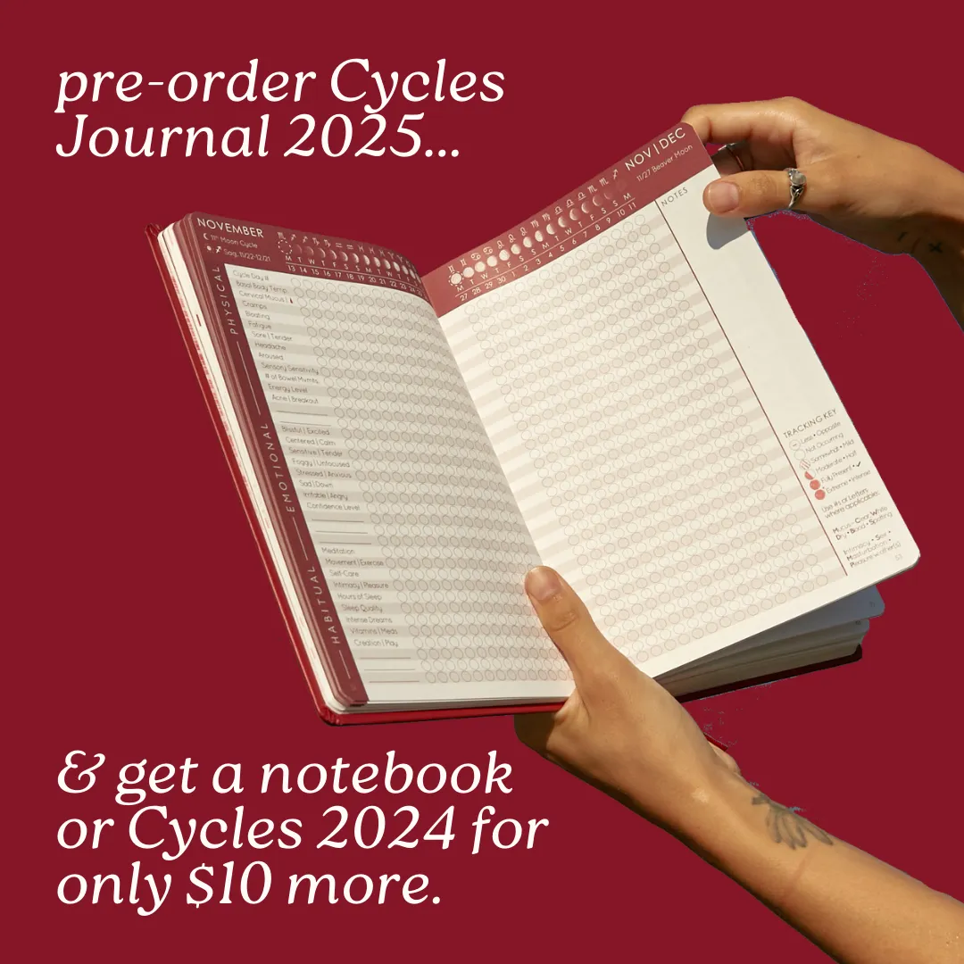 Wholesale - Cycles Journal® 2025: Moon, Menstrual & Mental Health Tracker